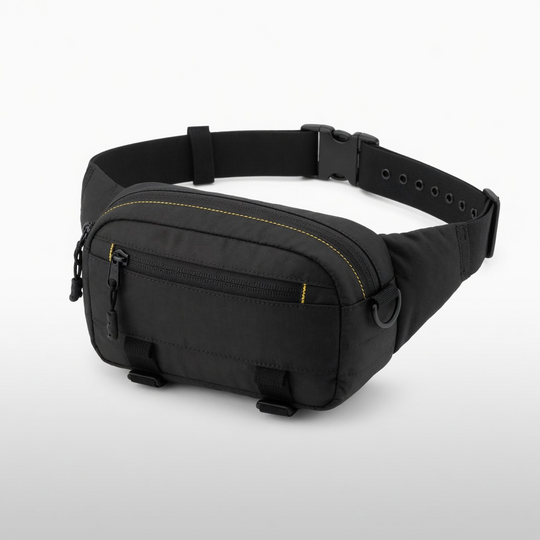 Riñonera Deportiva Negra para Trabajo y Actividades al Aire Libre